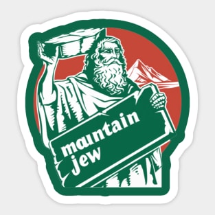 Mountain Jew, Jewish, Travel aroud the world, mountains Sticker